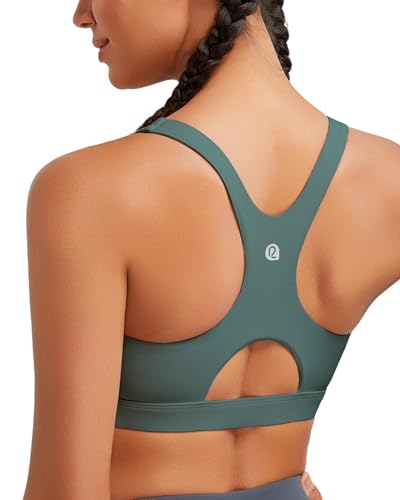 Image of RUNNING GIRL Sports Bras for Women High Support,Racerback High Impact Sports Bra Moulded Cup Workout Bra Push up