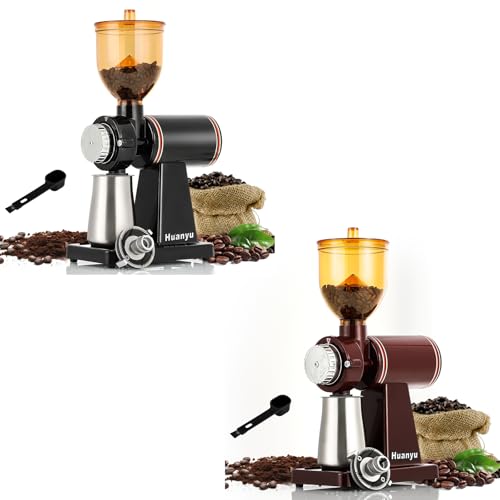 Huanyu Electric Coffee Grinder with 8 Settings