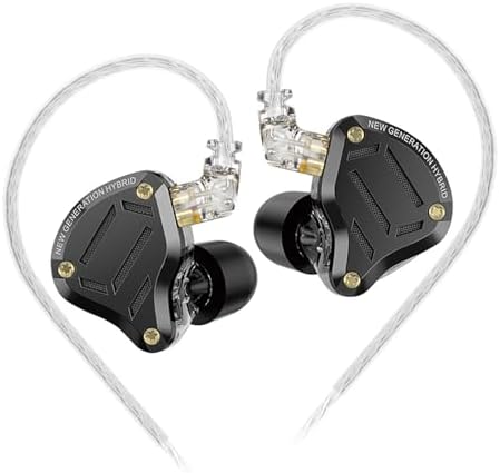Linsoul KZ ZS10 Pro, 4BA 1DD 5 Driver In Ear Monitor(Without Mic, Dark Black) Tripowin Zonie HiFi In-Ear Monitor Upgrade Cable, With Omni - View #4