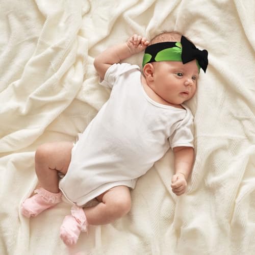 Baby Bow Headband Frog On Lotus Leaf Printing Soft, Skin-Friendly For Newborns 0-6 Months, For Baby Girls4