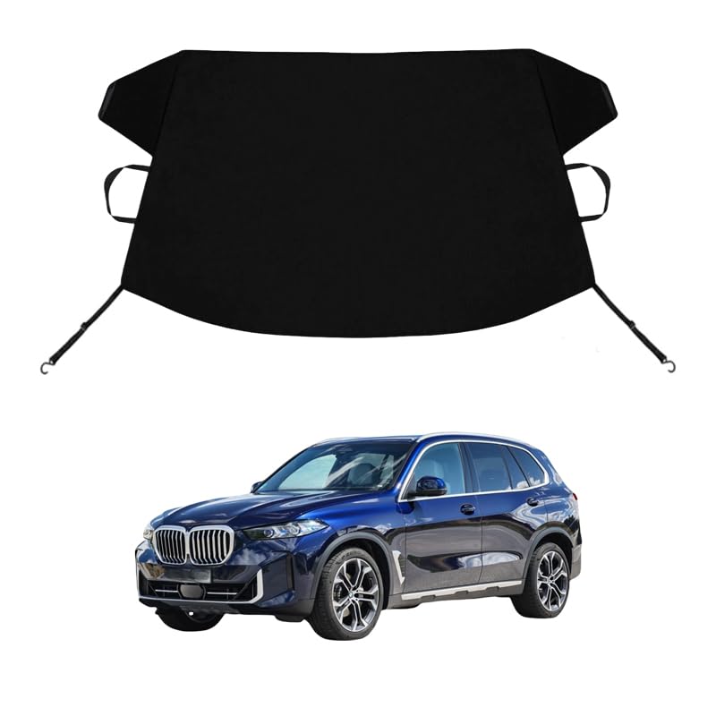 Image of X1 X3 X4 X5 X6 X7 Custom Windshield Cover for Ice and Snow for B-M-W X1 X3 X4 X5 X6 X7 Windshield Snow Cover 600D Shade Blocks Winter Frost Hail Protector Car Accessories