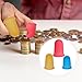 COMNICO 15 pcs Rubber Finger Thimbles 3 Different Colors Finger Protector Covers Reusable Finger Tip Protector Pads Grips for Paperwork Cutting Embroidery Money Counting Crafts Making