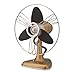 Bimar VTM34.CA Ventilatore da Tavolo Vintage 35W, Corpo in Metallo, Elica Ø 30cm con 3 Pale in EVA, Comandi Vintage con Levetta Selettore 3 Velocità, Orientabile Destra Sinistra