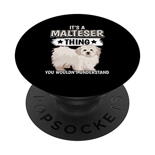 Cosas Malteser It's A Malteser Thing Perro Maltesers PopSockets PopGrip Intercambiable