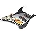 SAPHUE SSH-Coil Splitting Electric Guitar ST Style Loaded Pickguard with On/On Coil Spliting Switch Loaded Prewired Scratchplate (Black)