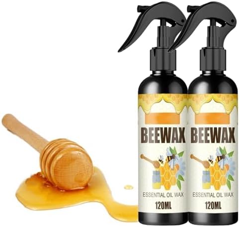 CANOTUN Pulidor de cera de abejas para muebles, aerosol de cera de abeja natural, limpiador de madera y pulido para mesa de suelo, silla, gabinete,