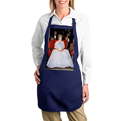 Tablier cuisine premium navy robe de bal de la princesse Diana style royal