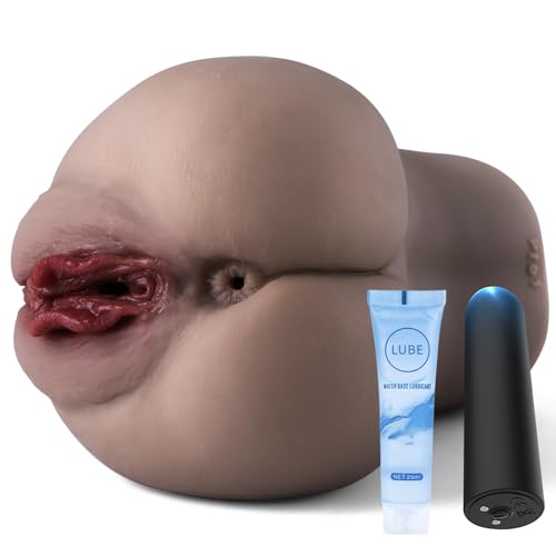 3.3 LB Brown Automatic Male Masturbator, 10 Frequency Vibrating Penis Stimulation Stroker Hands-Free Pocket Trainer Realistic and Tight Sex Toys for Men Sex Toys4couples Men & Women Male Sex Toy