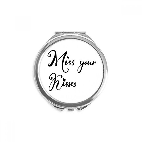 Miroir rond maquillage de poche handwrite, le petit cadeau idéal et attentionné