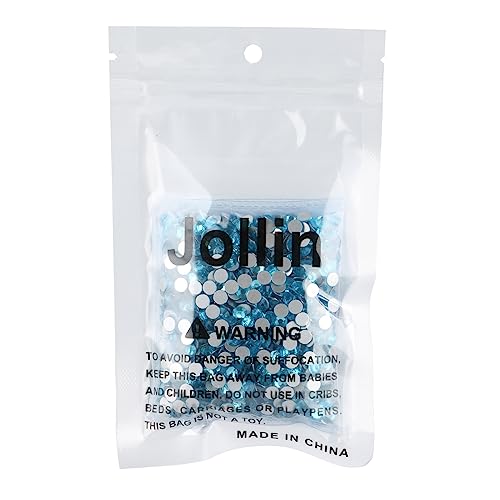 Image of Jollin Crystal Flatback Rhinestones Gems for Crafts 4.8mm SS20, Aquamarine | Glue Fix, 1440pcs Glass Rhinestones for Bedazzling, Clothes, Tumblers, Nail Art, Shoes, Bags, Caps & Accessories Decoration