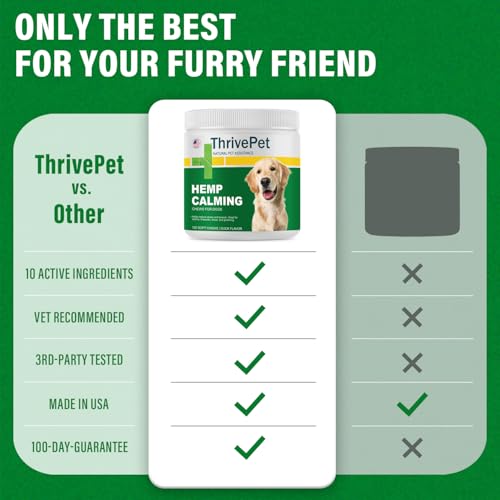 Thrivepet TP-001 Hemp Calming Chews For Dogs - 120 Count | Duck Flavor - Puppy Dog Calming Treats Supplement thumb #5