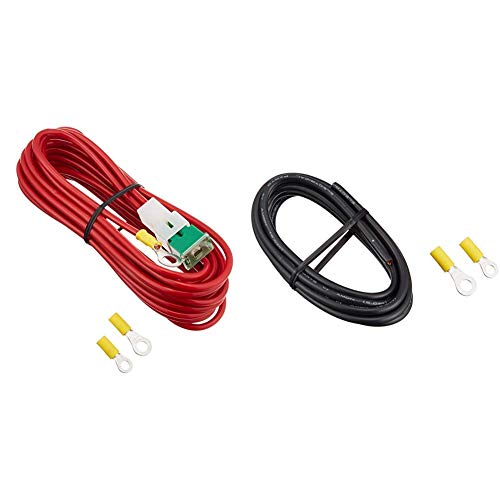 エーモン 大容量電源取出しコード AV5.00sq 6m 赤 1188 & 大容量アースコード AV5.00sq 2m 1189【セット買い】