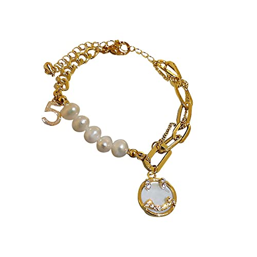 Bracelet perle d'eau douce anti-décoloration le bijou durable pour peaux sensibles