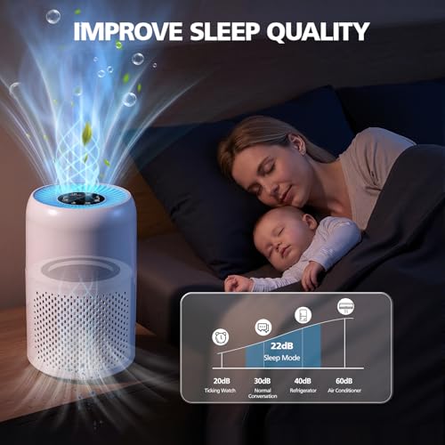 Image of 2-Pack AP100 AP102 Replacement Filter Compatible with AromaRoom AP100-A, AP100-B, AP100-C, AP102 & Core Mini Air Purifiers, 3-in-1 H13 HEPA and Activated Carbon Filter, White