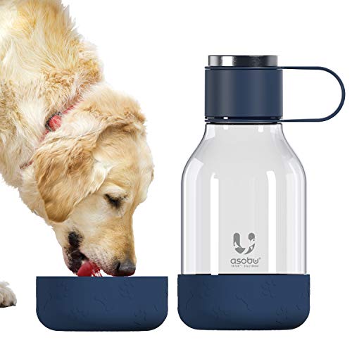 Asobu Tritan Water Bottle With Dog Bowl Attached 50 Ounces cover
