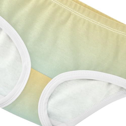 Joisal Stylish Girls Underwear Toddler 2t Cotton Panties for Girl Yellow Powder Blue Gradient Briefs Underpants4