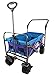 Produktbild Lemmy Faltbarer Bollerwagen LMY100/TMZ Lila+Blau, GS geprüft, klappbar, Vorderrad-Bremse, PU Reifen (Lila+Blau)