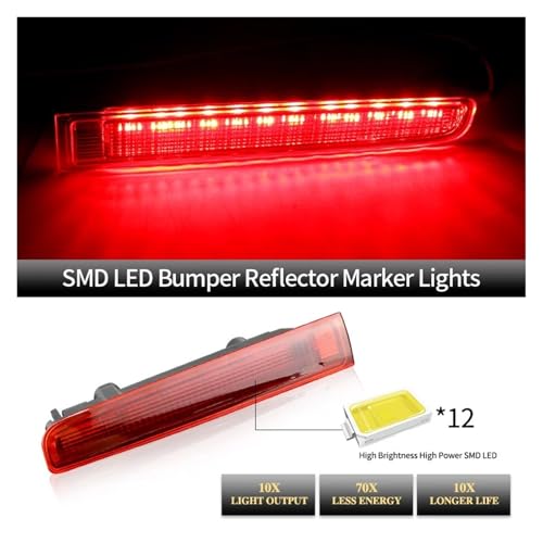 Troisième Feu Stop LED VW T5 T6 Transporter Noir Central 2PCS - 3