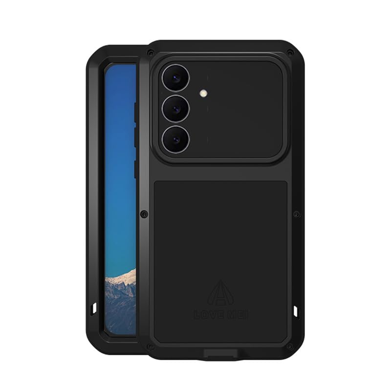 LOVE MEI Odporny na wstrząsy i wodoodporny futerał do Samsung Galaxy S25 FE Integral 360 Francja Szary