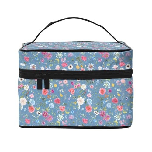 化粧ポーチ メイクポーチ 小物入れ 花柄 多機能 化粧品収納 旅行用品収納バッグ かわいい コスメバッグ 持ち運び便利 収納 小物入れ プレゼント KHIY092