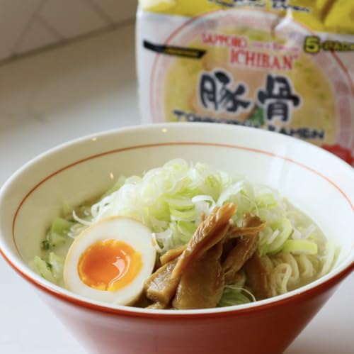 Image of Sapporo Japanese Ramen Variety Pack, 6 Traditional Authentic Flavors - Original, Beef, Chicken, Tonkotsu, Yakisoba, Miso - 4 Pack Per Flavor, Instant Ramen Noodle Sampler (24 Pack)