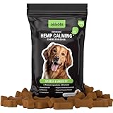 Hemp Calming Chews for Dogs Anxiety 60 pcs - Duck Flavored - Dog Anxiety Relief - Dog Calming Chews - Melatonin for Dogs - for Stress, Travel, Check-up, Barking or Grooming - Dog Calming Treats