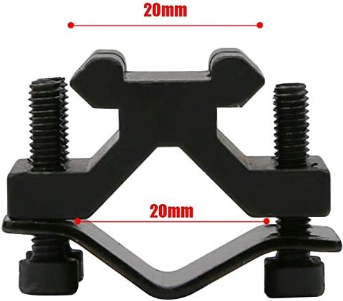 Miniatura 3 de Adaptador de montaje en anillo de barril P.ICA-tinny táctico ajustable de 0.787 in con montaje en riel superior para caza airsoft rifle alcance