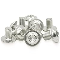 Schrauben M5, 20 Stück Linsenkopfschrauben Edelstahlschrauben M5 x 16mm A2 V2A 304 Rostfrei, MeHurrInnensechskant(ISK) Schrauben mit Flansch, Maschinenschrauben ISO7380-2, Schraube Vollgewinde
