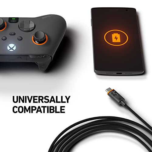 SCUF-Cavo-Intrecciato-USB-C--USB-Type-C-da-36-Metri-per-la-Connessione-e-la-Carica-dei-Controller-per-Xbox-dei-Controller-per-PS5-e-Smartphone-Nero