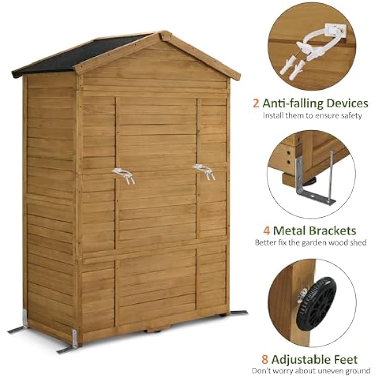 うさ Macrout Outdoor Storage Cabinet, 78 Inches Outside Liberia | Ubuy
