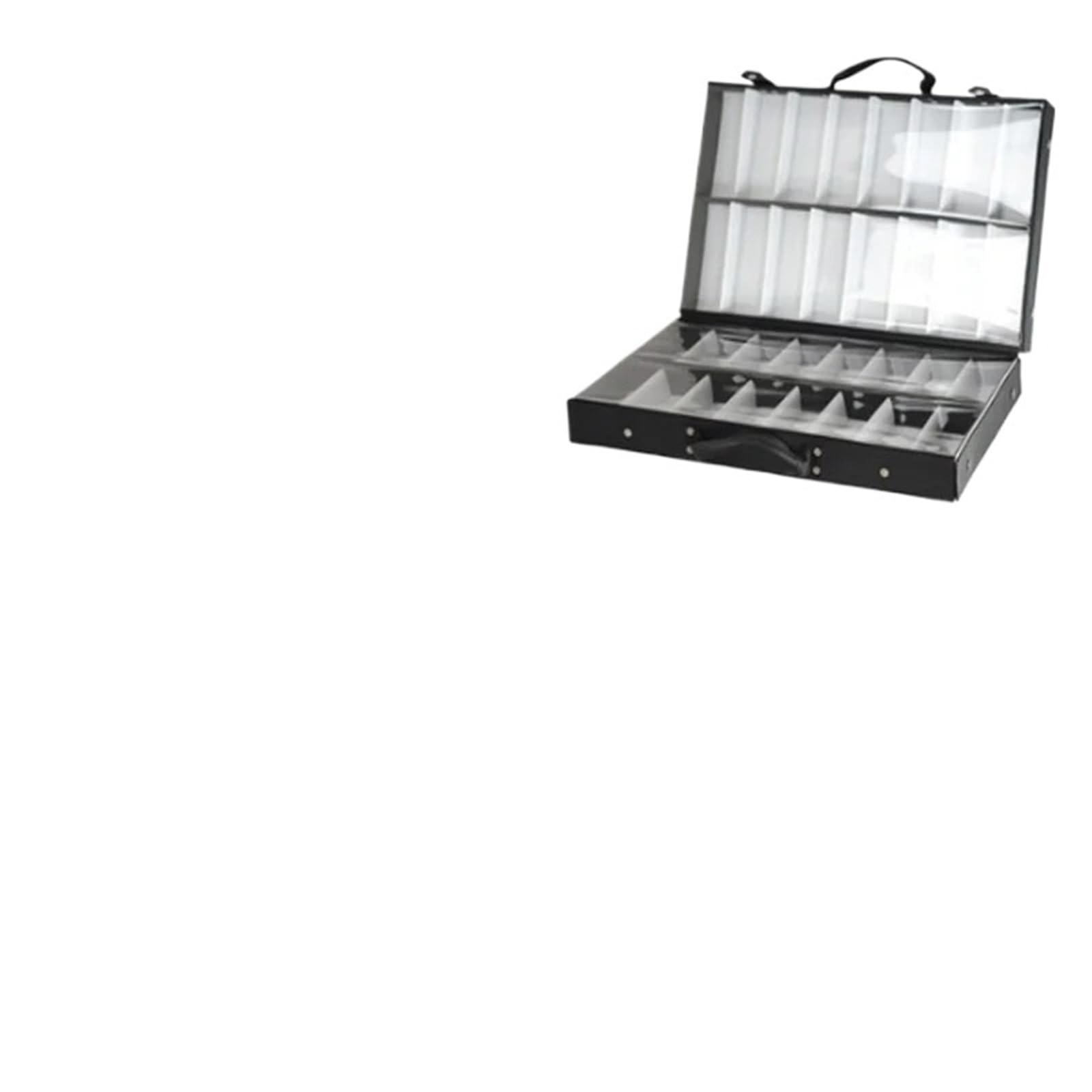 Organizador para Gafas De Sol Maleta con 24/32 Ranuras, Estuche for Gafas, Estante de exhibición for Gafas, Organizador de Gafas, Caja expositora(32 Slots Black)