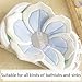 TOFOAN Baby Bath Pad for Infant Bathtub Sink Flower Mat Tub Little Lotus - Petal Soft Supports Lounger Newborn Bathing Insert Seat Baby Essentials - Baby Gifts - 31