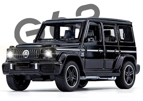 Image of Mercedes Benz AMG G63 Car Toy - 1:32 Scale Die-Cast Alloy G-Wagon Model with Lights & Sound, Pull-Back SUV Toy for Kids, Collectors & Boys for Gift (Color As Per Stock)