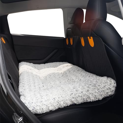 3.5' Thick Deluxe Plush Dog Bed Mat for Car, Comfy Dog Seat Cover, Pet Bed & Seat Cover Protector,...