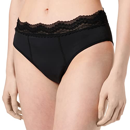 Ropa interior mujer para fuga urinaria en color negro lavable