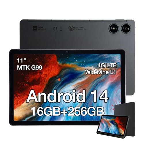 [16GB di RAM (8+8) + 256GB di ROM + Espandibilità fino a 2TB]: Questo tablet può avere fino a 16GB di RAM (8GB integrati + 8GB di memoria virtuale opzionale), consentendo transizioni senza soluzione di continuità. Con 256GB di memoria interna, è possibile memorizzare un gran numero di film, giochi e musica, e supporta l'espansione tramite scheda TF fino a 2TB. Dotato di quattro altoparlanti stereo e Bluetooth 5.2 con bassa latenza, l'AGM PAD P2 offre una qualità audio eccezionale.