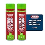 ABUS Feuerlöschspray Feuerstopp AFS625 fluorfrei - 2er Set - handlicher...