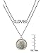 American Coin Treasures Irish Threepence Coin Pendant Necklace Love - Ireland Three Pence Harp Coin for Collectors | Lobster Claw Clasp | double strand 18