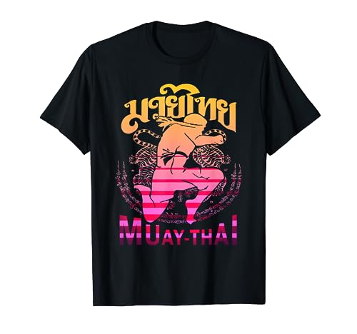 Vintage Muay Thai Fighter Tailandia Thai Boxeo Kickboxing Camiseta