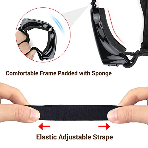 PETLESO Hunde Sonnenbrille für Kleine Hunde Hundebrille Wasserdichter Anti-UV Schutzbrille für Kleine Hunde - Gelb