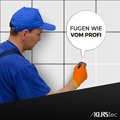 KLRStec Premium Fugenabzieher Set – Komplettset Silikonentferner & Erneuerung, 4 Fugenglätter mit 15 verschiedenen Formen und Größen - Fugenglätter Werkzeug-Set