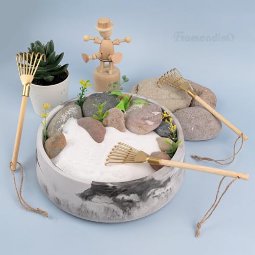 Mini rastrillos Zen Framendino 6 piezas metálicos miniatura 5