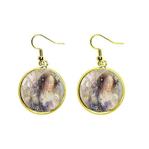 Joyeria Mujer Pausa xjj pendientes de gota dorados ligeros que no dañan las orejas