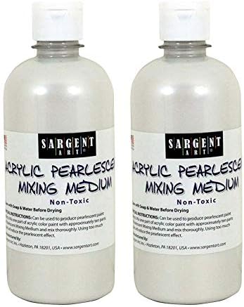 Sargent Art 22-8813 16-Ounce Pearlescent Mixing Medium (2-Pack)