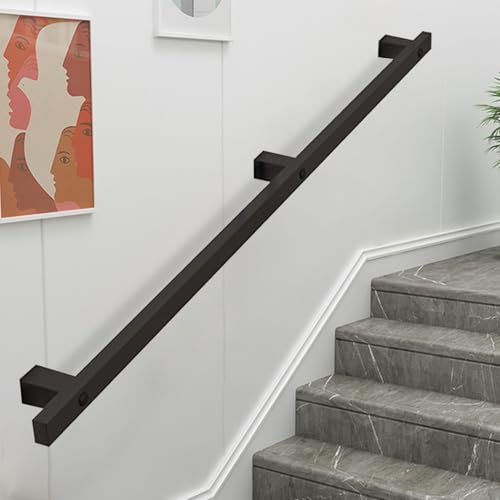 Rampe d'escalier intérieure extérieure, support sécurité en fer forgé - 2