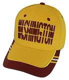 Washington Window Shade Font Men's Adjustable Baseball Cap (Gold/Burgundy)