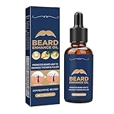 KOAHDE Olio di Crescita Della Barba,Kit Per La Crescita Della Barba,30ML,1PC,Stimola la Crescita di Barba,Promuove La Ricrescita Dei Capelli