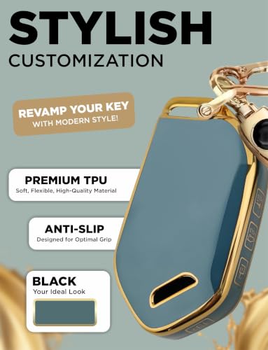Image of Metalyx Key Fob Cover for Kia Seltos 2026 Facelift (HTK, HTK(O), HTX, HTX(A), GTX, GTX(A)) | Soft TPU | Anti-Scratch | Strong Signal | Stylish Case with Lanyard