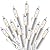 Joiedomi Clear Christmas Lights Outdoor, 100 Count Christmas Tree Lights Indoor Warm White, 21.5FT White Wire String Lights, Xmas Lights Decorations for Holiday Event Wedding Party Decor