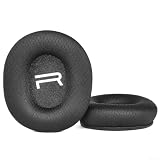 Linhexis Cuscinetti auricolari di ricambio per Plantronics RIG 300 Pro per hx - Cuscinetti in morbida pelle proteica nera 10 x 8,5 cm (A)